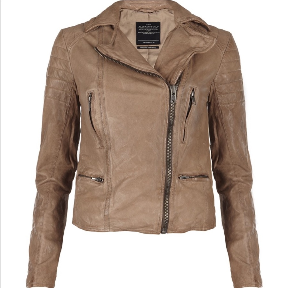 ALLSAINTS Hardy Leather Jacket Sz6
